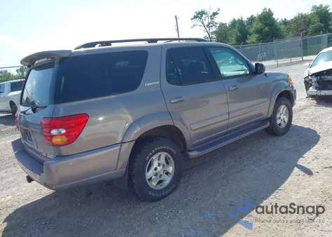2001 Toyota Sequoia Limited V8 из США, поврежденный, VIN 5TDBT48A11S008367